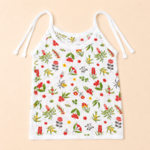 Muslin Knot Jabla - Red Blossom (0-3)