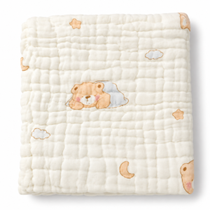 6 Layer Muslin Bath towel 50*100cm - Teddy on Cloud