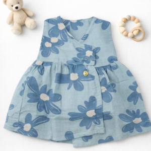 Muslin Crossover Frock 6-12m -04
