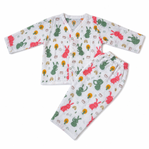 Muslin Night Suit 3-6m - Bunny