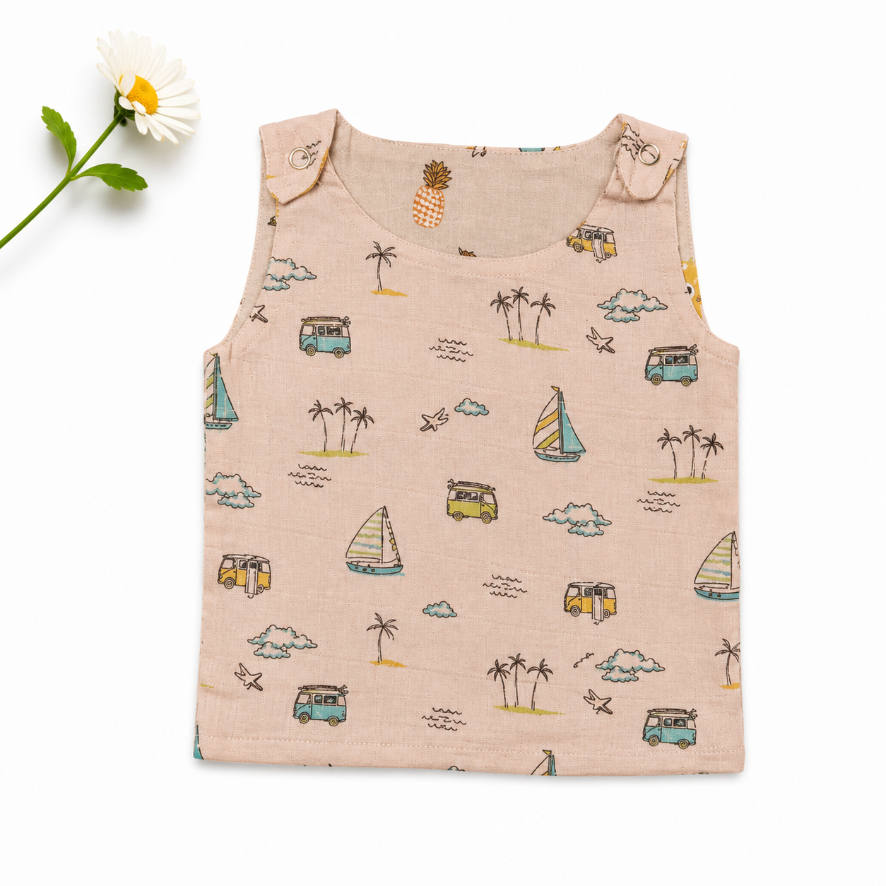 2 Layer Shoulder Button Reversible Jabla (0-3m) -05 - Image 2