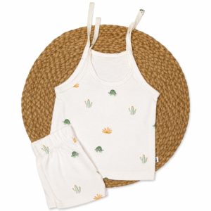Cotton Knot Jabla + Shorts - Knotset 0-3m - Cactus Turtle