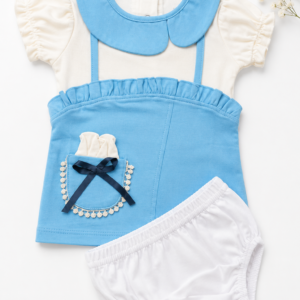 Korean Model Frock 12-18m - Sky Blue