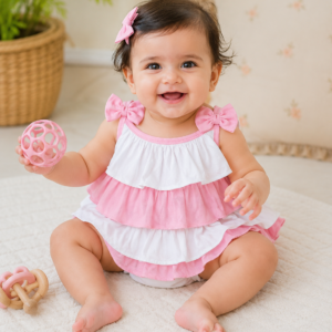 Layered Ruffle Frock 18-24m - Pink