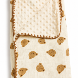 Muslin Bubble Blanket 110*110cm - Teddy 2