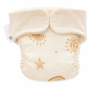 Muslin No lekage Velcro Diaper - S (0-3)m -05