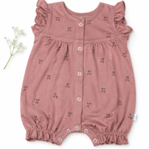 Frock Romper S (0-3m) - Cherry Bloom