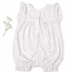 Frock Romper S (0-3m) - Tiny Rose Meadow