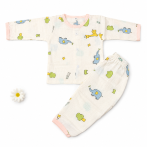 Muslin Sleep Suit 0-3m - Jungle Joy