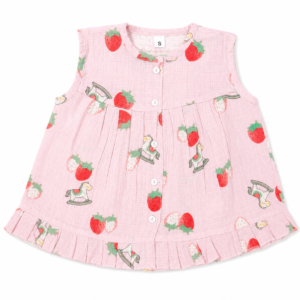 Muslin Frill Frocks XS, 0-3m -12