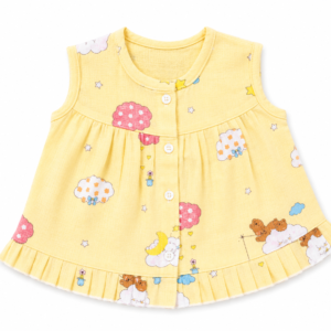 Muslin Frill Frocks S, 3-6m -08