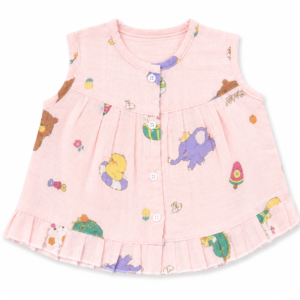 Muslin Frill Frocks XS, 0-3m -07