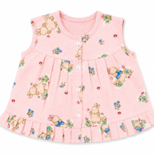 Muslin Frill Frocks XS, 0-3m -03