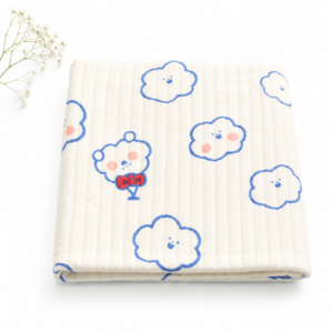 2 Layer Ivory Muslin Blanket 85*85cm -01