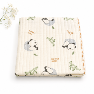 2 Layer Ivory Muslin Blanket 85*85cm -12