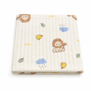 2 Layer Ivory Muslin Blanket 85*85cm -17