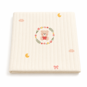 2 Layer Ivory Muslin Blanket 85*85cm -15