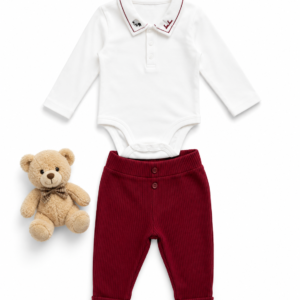 Premium Onesie with Pant (rib) set 6-9m - boys