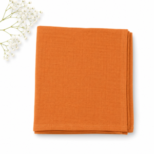 Crinkle Muslin Swaddle 100*100cm - Orange