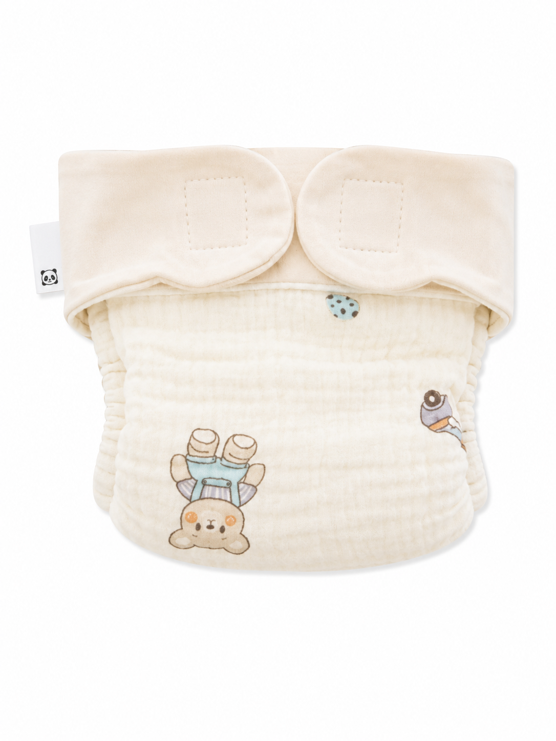 Muslin No lekage Velcro Diaper - S (0-3)m -03