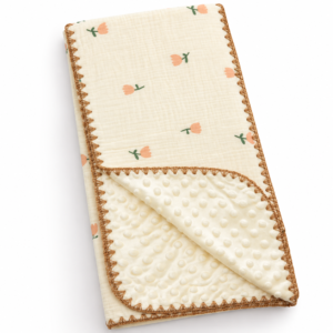 Muslin Bubble Blanket 110*110cm- Flowers 1