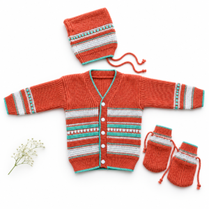 Kids Sweater 3-6m - Terracotta