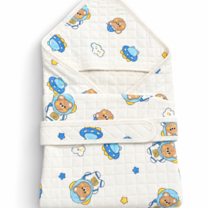 Muslin Hooded Wrapper - Astronaut Panda
