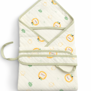 Muslin Hooded Wrapper - Orange Panda