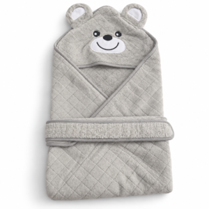 Premium Terry Hooded Wrapper - Grey