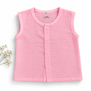 Solid Colour Muslin Jabla 12-18m - Baby Pink