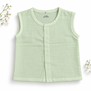 Solid Colour Muslin Jabla 12-18m - Sage Green