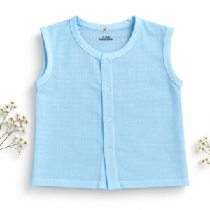 Solid Colour Muslin Jabla 18-24m - Sky blue