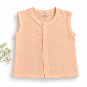 Solid Colour Muslin Jabla 18-24m - Soft Peach